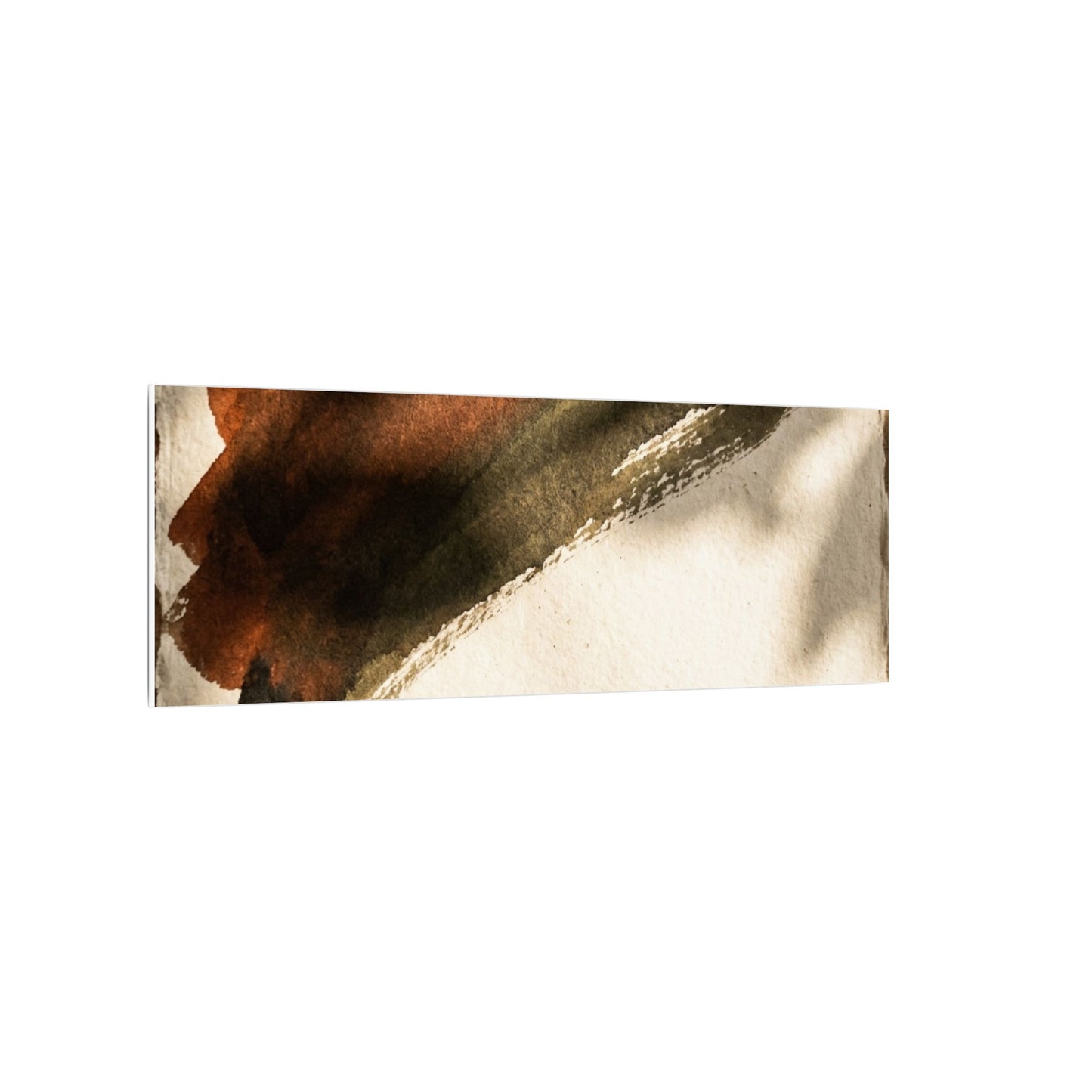 Ink Brushstroke Canvas Art | Summer Dark Japandi Moody Minimal Art