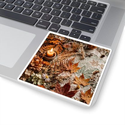 Dried Flowers Sticker | Autumn Japandi Japanese Pattern Art
