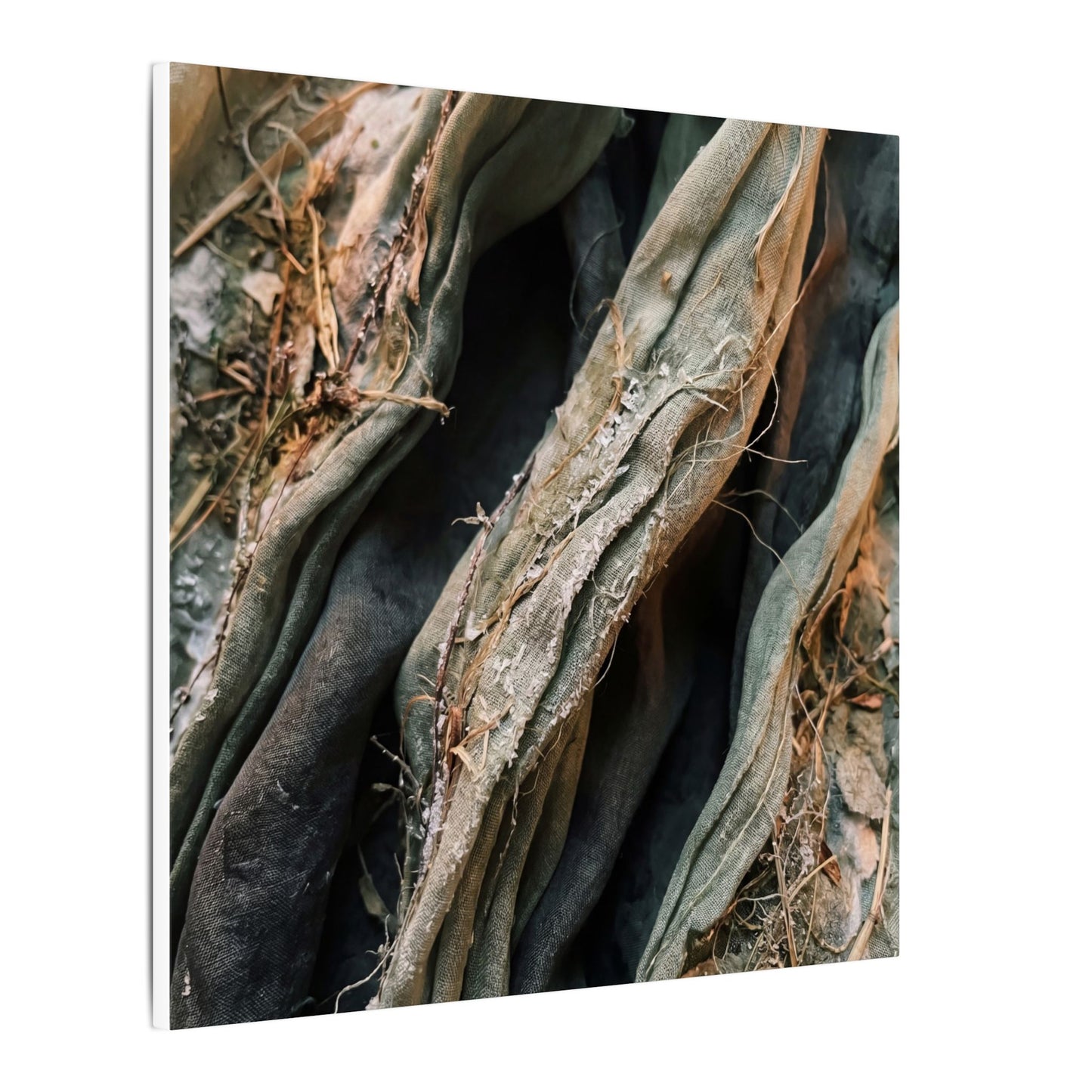 Silk Drape Winter Canvas Art | Japandi Cozy Design