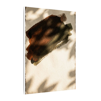 Ink Brushstroke Canvas Art | Summer Dark Japandi Moody Minimal Art