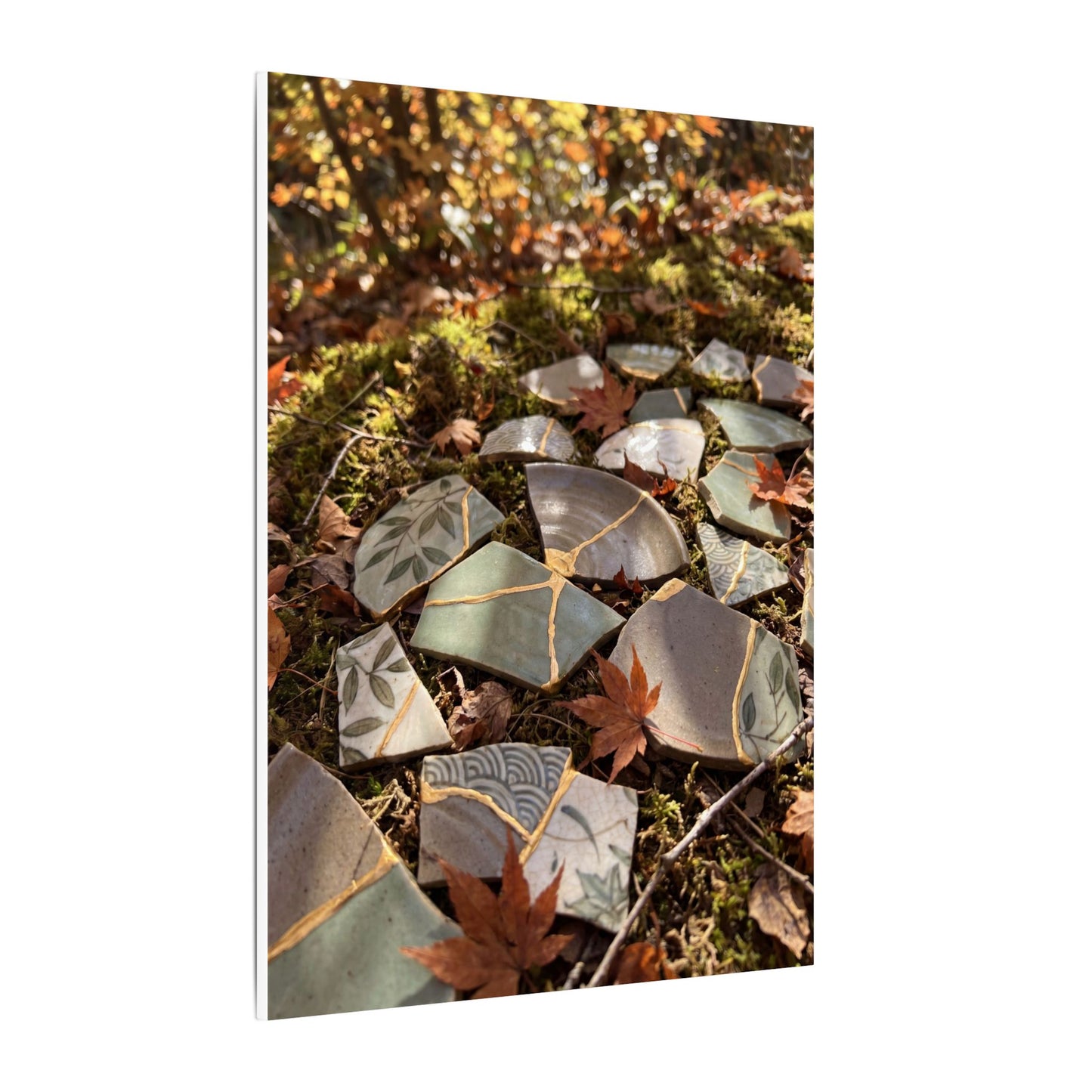 Broken Pottery Japanese Pattern Canvas Art | Elegant Japandi Art