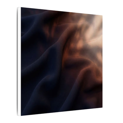 Dark Japandi Silk Drape in Dawn | Shadow Zen Canvas Art