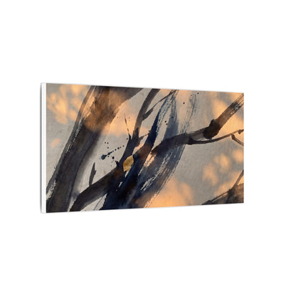 Datsuzoku Ink Brushstroke Canvas Art - Dark Japandi Shadow Zen
