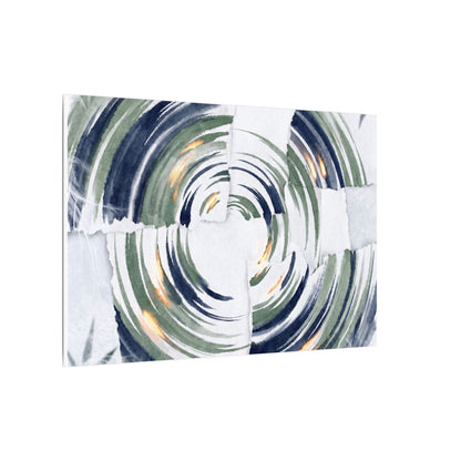 Winter Water Ripple Sumi E Canvas Art | Peaceful Decor