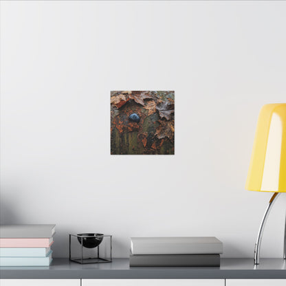 Datsuzoku Rust Patina Canvas Art - Dark Japandi Moody Minimal