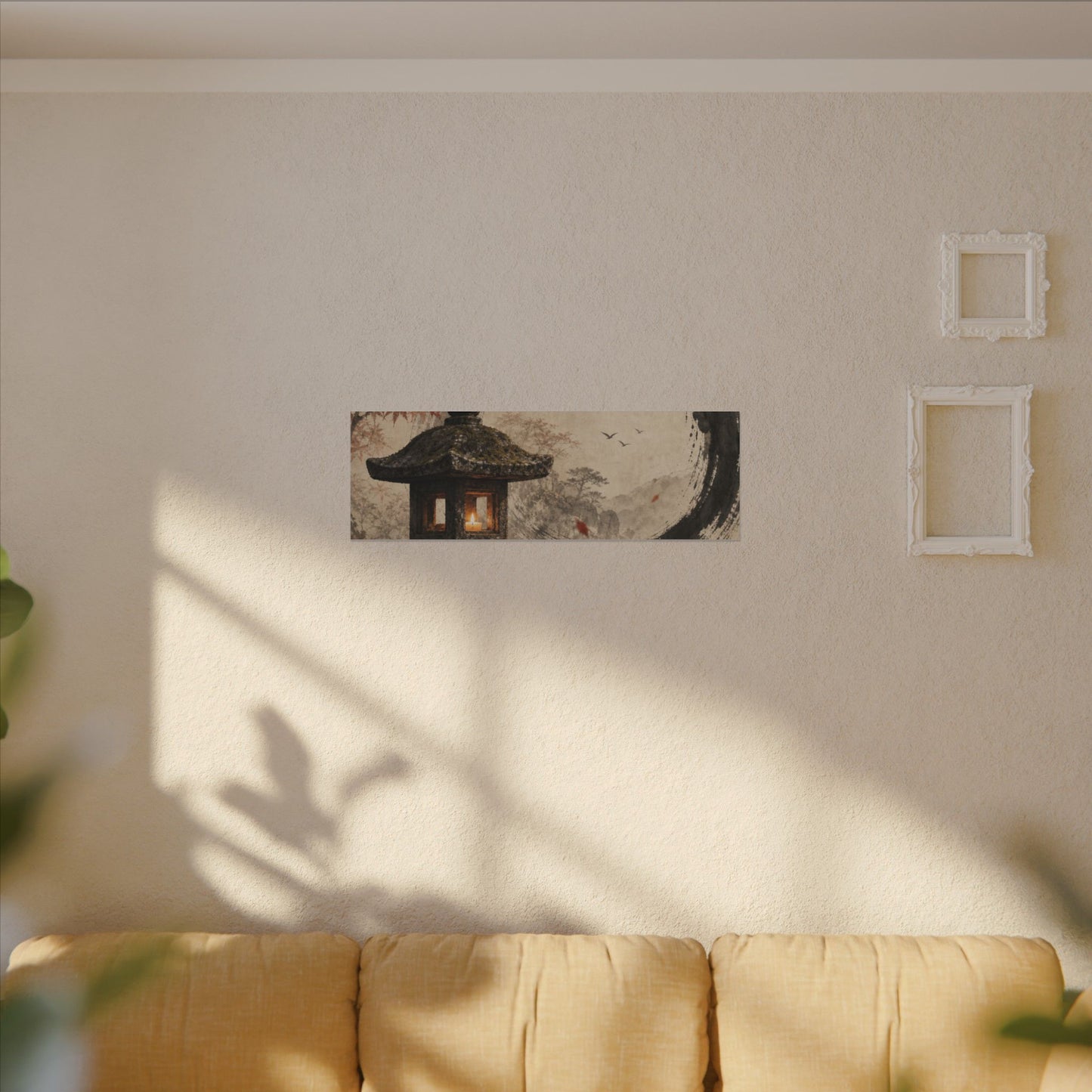 Ma Stone Lantern Canvas Art - Zen Enso
