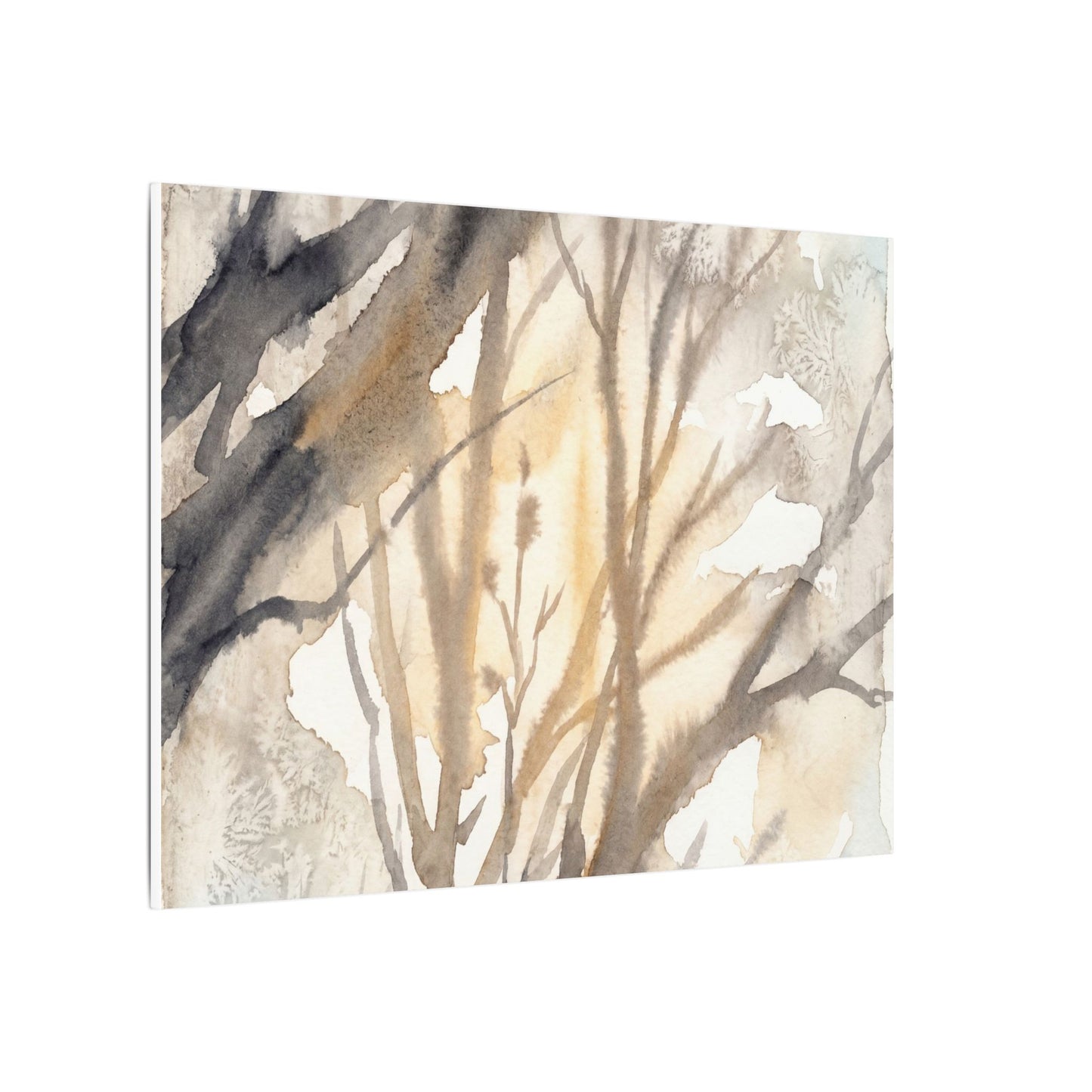 Ma Shadow Play Canvas Art - Japandi Watercolor