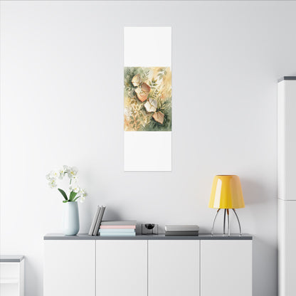 Japandi Broken Pottery in Golden Hour | Watercolor Canvas Art