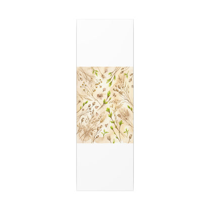 Spring Dried Flowers Watercolor Canvas Art | Earthy Decor