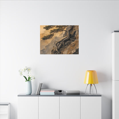Summer Pine Tree Texture Canvas Art | Cozy Decor
