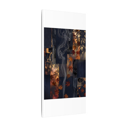 Autumn Incense Smoke Dark Texture Canvas Art | Sophisticated Decor