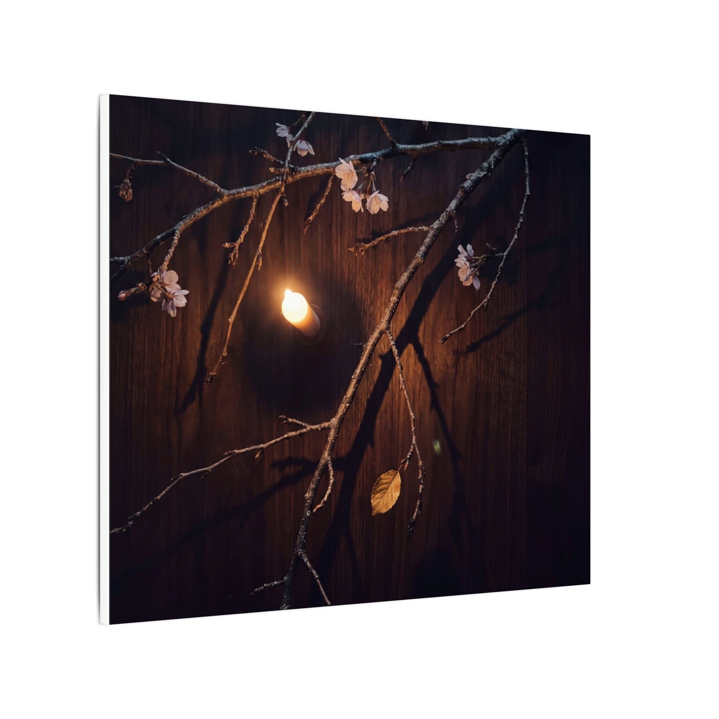 Datsuzoku Cherry Blossom Canvas Art - Dark Japandi Moody Minimal
