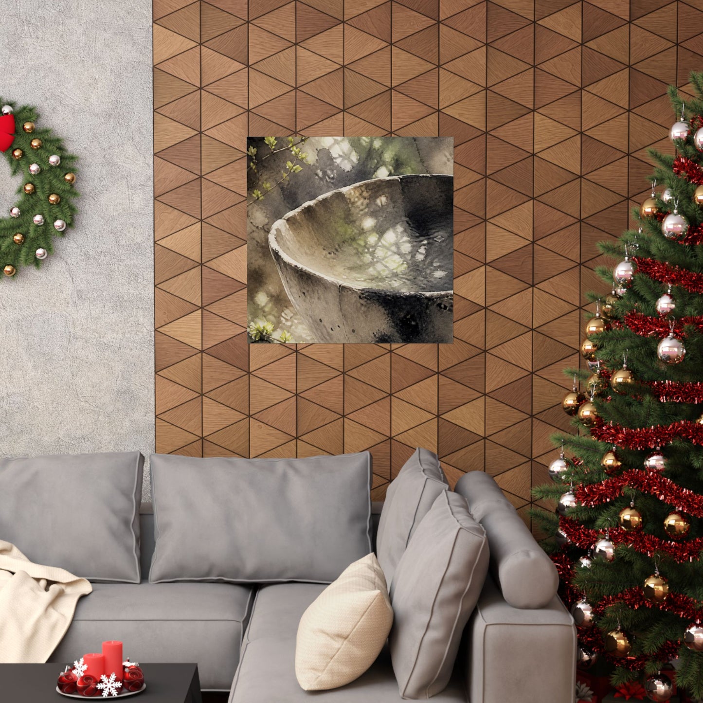 Ceramic Bowl Spring Wall Art Print | Japandi Cozy Design