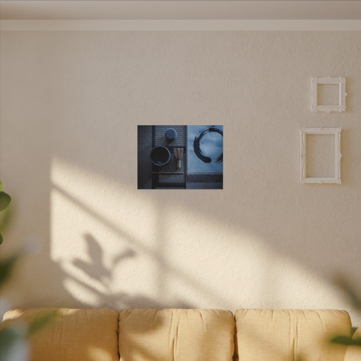 Tea Ceremony Enso Canvas Art | Calm Zen Art