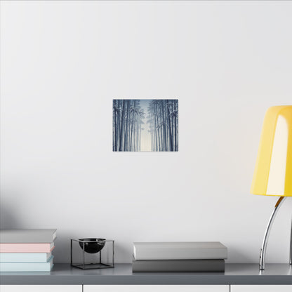 Bamboo Grove Canvas Art | Winter Zen Ukiyo E Inspired Art