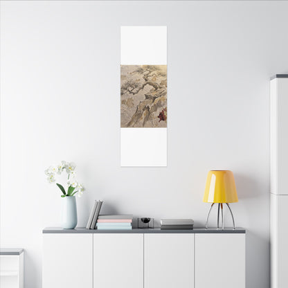 Pine Tree Canvas Art | Winter Japandi Japanese Pattern Art