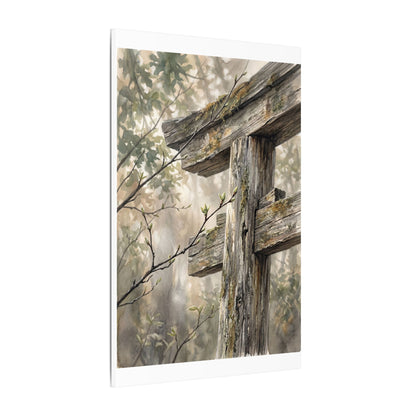 Torii Gate Spring Canvas Art | Japandi Neutral Design