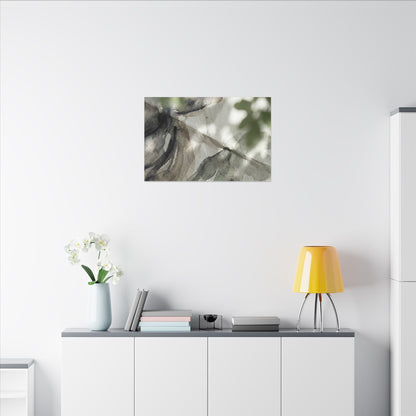 Spring Paper Fold Watercolor Canvas Art | Warm Decor