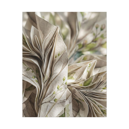 Fukinsei Paper Fold Canvas Art - Japandi Watercolor