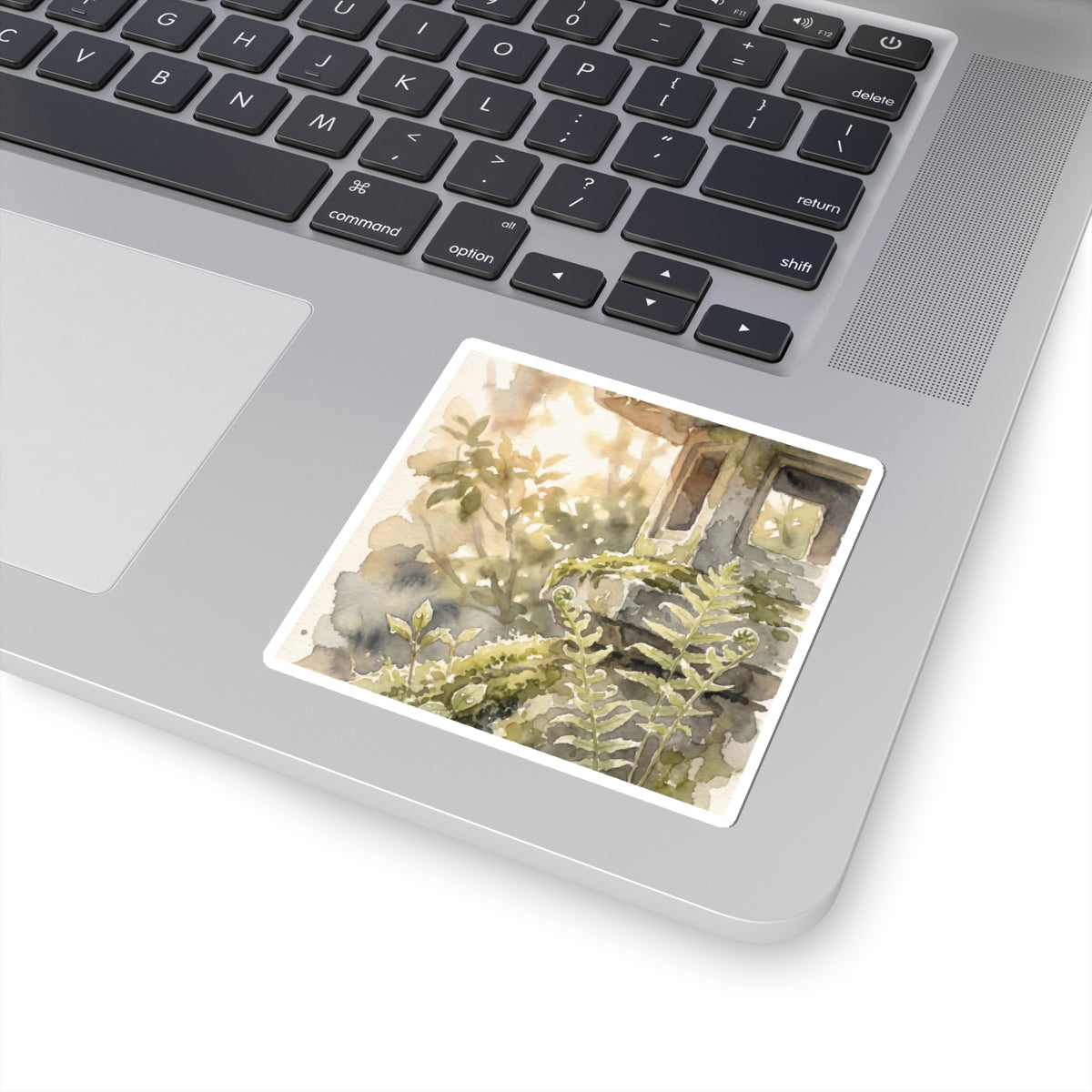 Golden Hour Stone Lantern Sticker - Japandi Seijaku