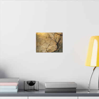 Cracked Earth Spring Canvas Art | Japandi Warm Design