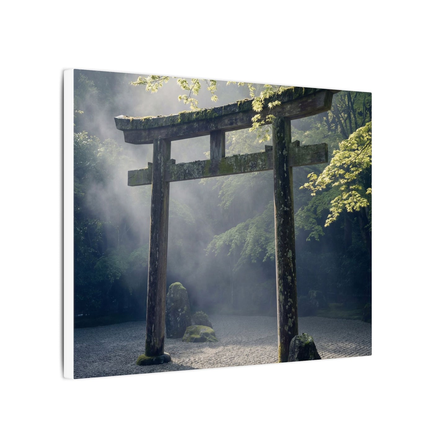 Torii Gate Canvas Art | Spring Zen Karesansui Art
