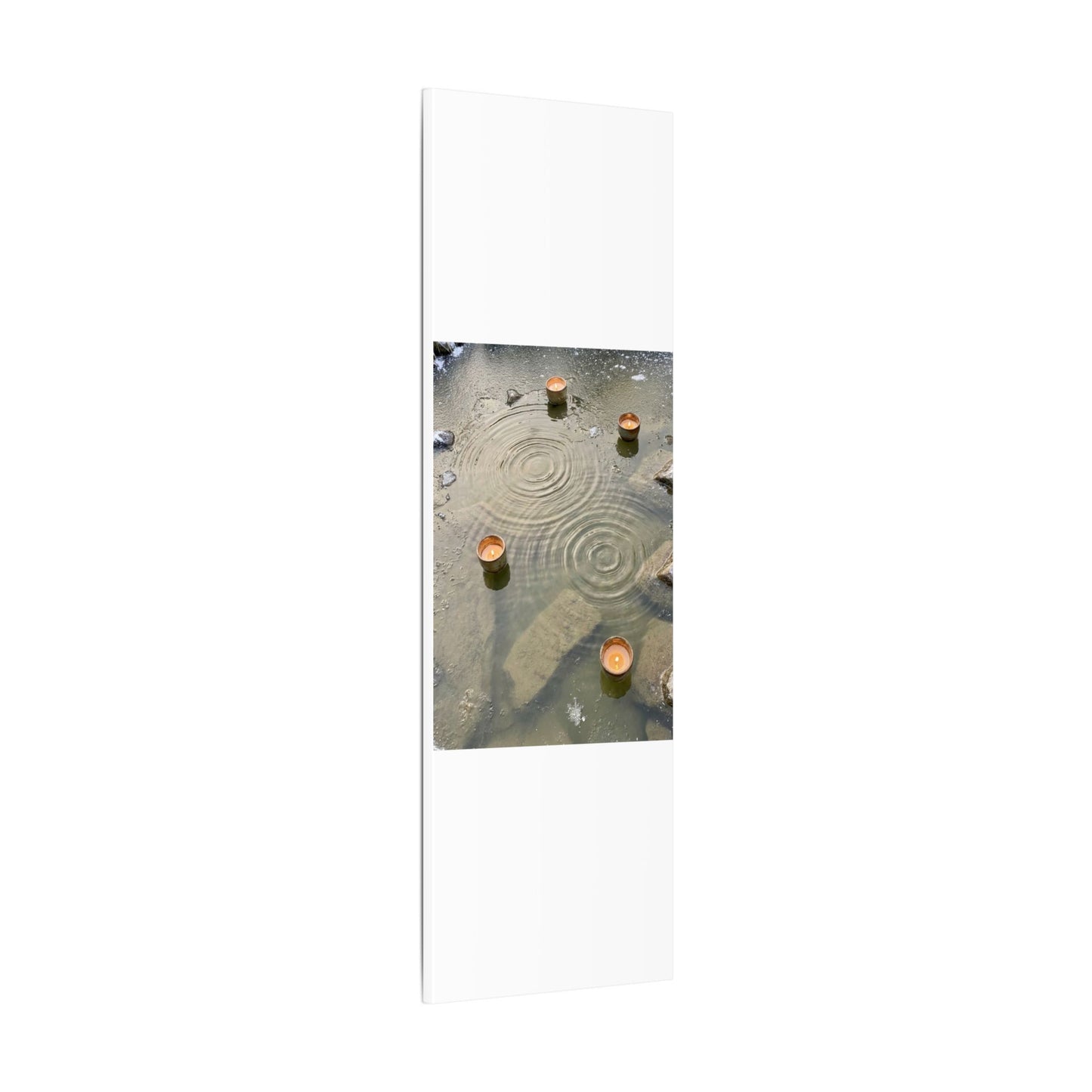 Water Ripple Canvas Art | Winter Japandi Japanese Pattern Art