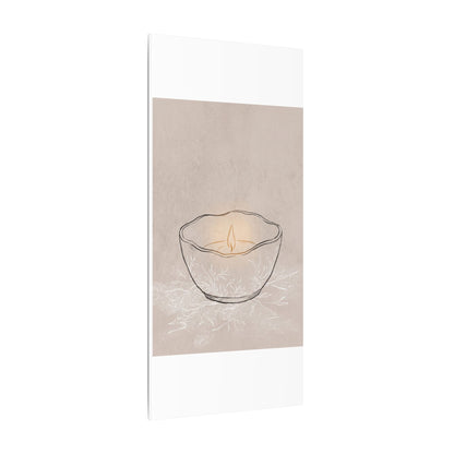 Ceramic Bowl Minimal Line Canvas Art | Neutral Japandi Art