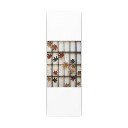 Japandi Shoji Screen in Overcast | Texture Canvas Art