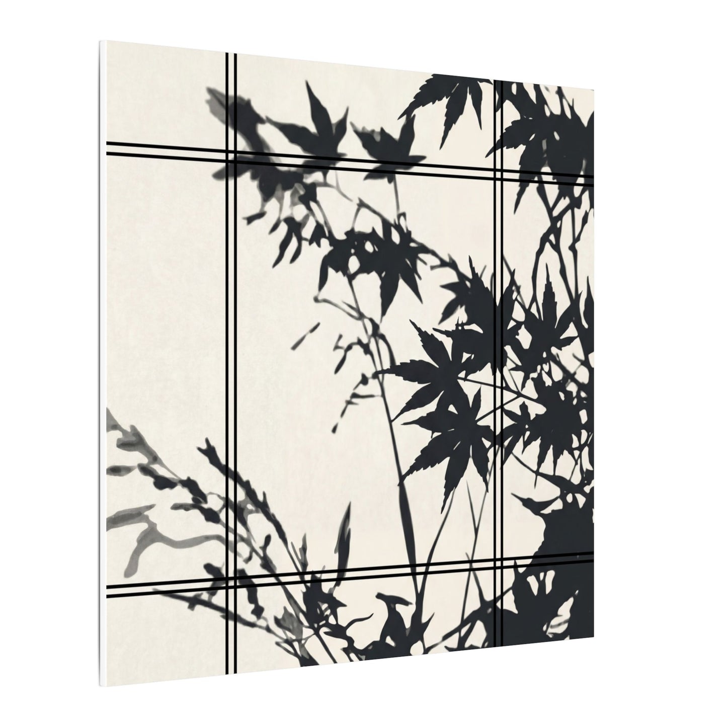 Shoji Screen Canvas Art | Summer Japandi Minimal Line Art