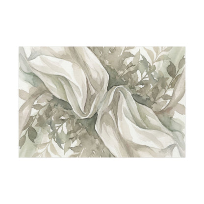 Summer Silk Drape Watercolor Canvas Art | Cozy Decor