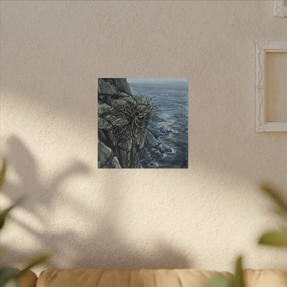 Pine Tree Spring Canvas Art | Japandi Neutral Design