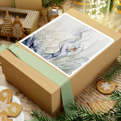 Datsuzoku Incense Smoke Sticker - Japandi Watercolor Art Print