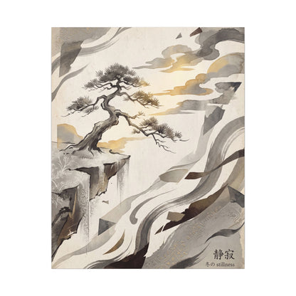 Golden Hour Pine Tree Canvas Art - Japandi Seijaku