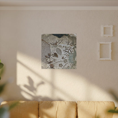 Ceramic Bowl Winter Canvas Art | Japandi Earthy Design