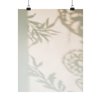 Cozy Shadow Play Wall Art Print - Japanese Pattern Japandi Art Print