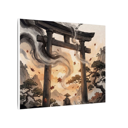 Torii Gate Ukiyo E Inspired Canvas Art | Serene Zen Art