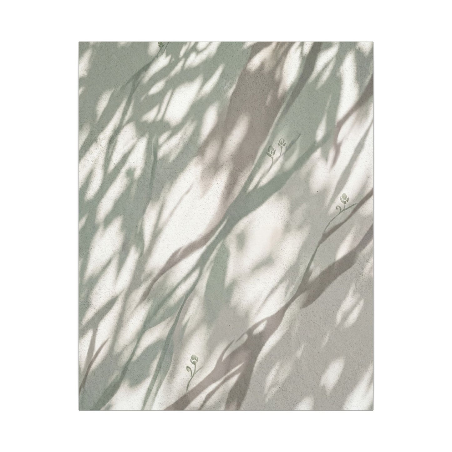 Japandi Shadow Play in Dappled | Japanese Pattern Canvas Art