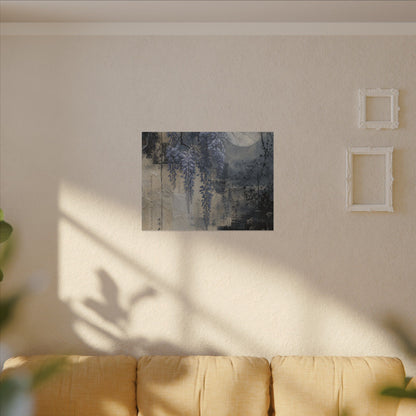 Winter Wisteria Texture Canvas Art | Elegant Decor