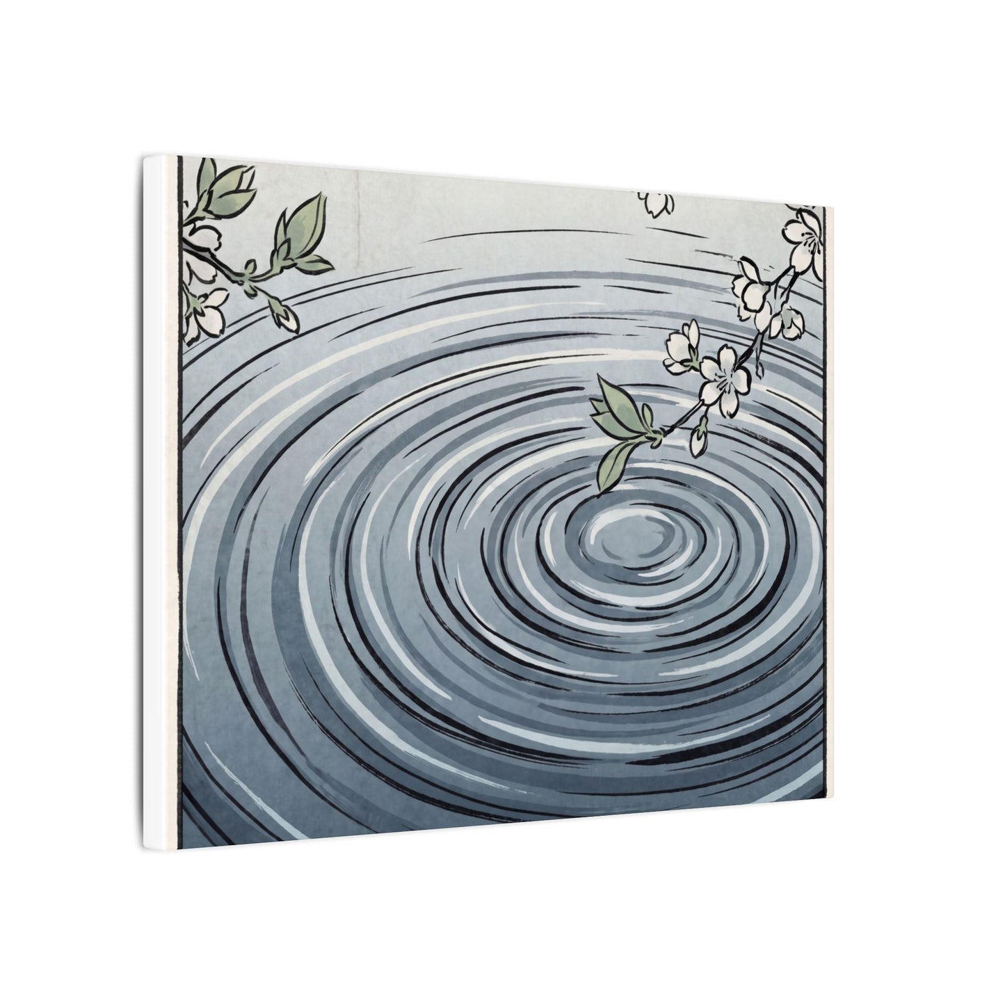 Calm Water Ripple Canvas Art - Ukiyo E Inspired Zen
