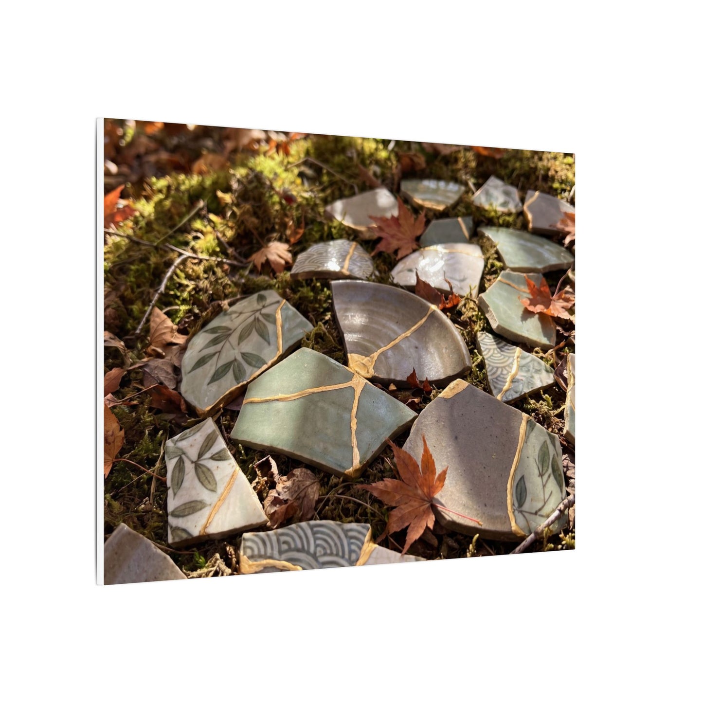 Broken Pottery Japanese Pattern Canvas Art | Elegant Japandi Art