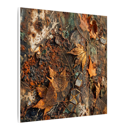 Rust Patina Canvas Art | Autumn Japandi Texture Art