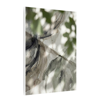 Spring Paper Fold Watercolor Canvas Art | Warm Decor