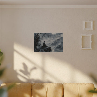 Ink Brushstroke Sumi E Canvas Art | Serene Zen Art