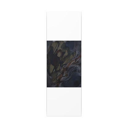 Shadow Play Winter Canvas Art | Dark Japandi Luxurious Design
