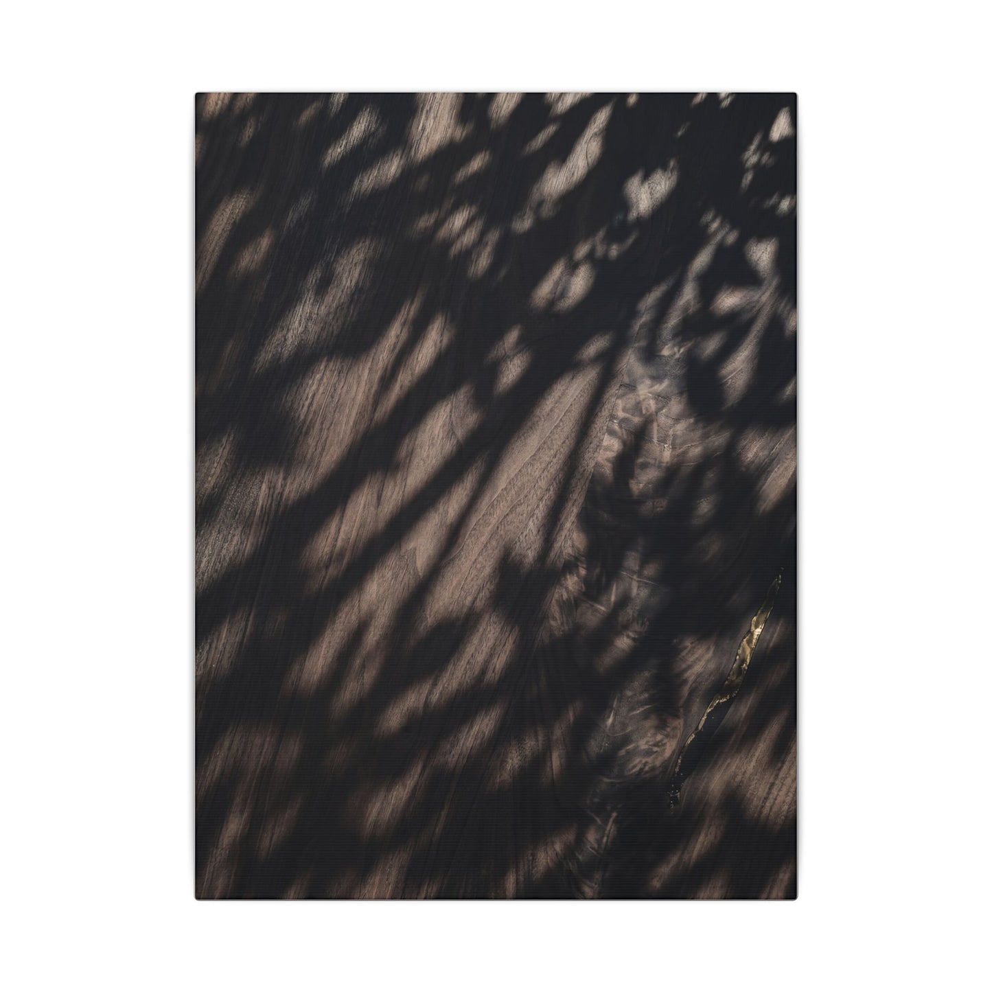 Shadow Play Summer Canvas Art | Dark Japandi Moody Design