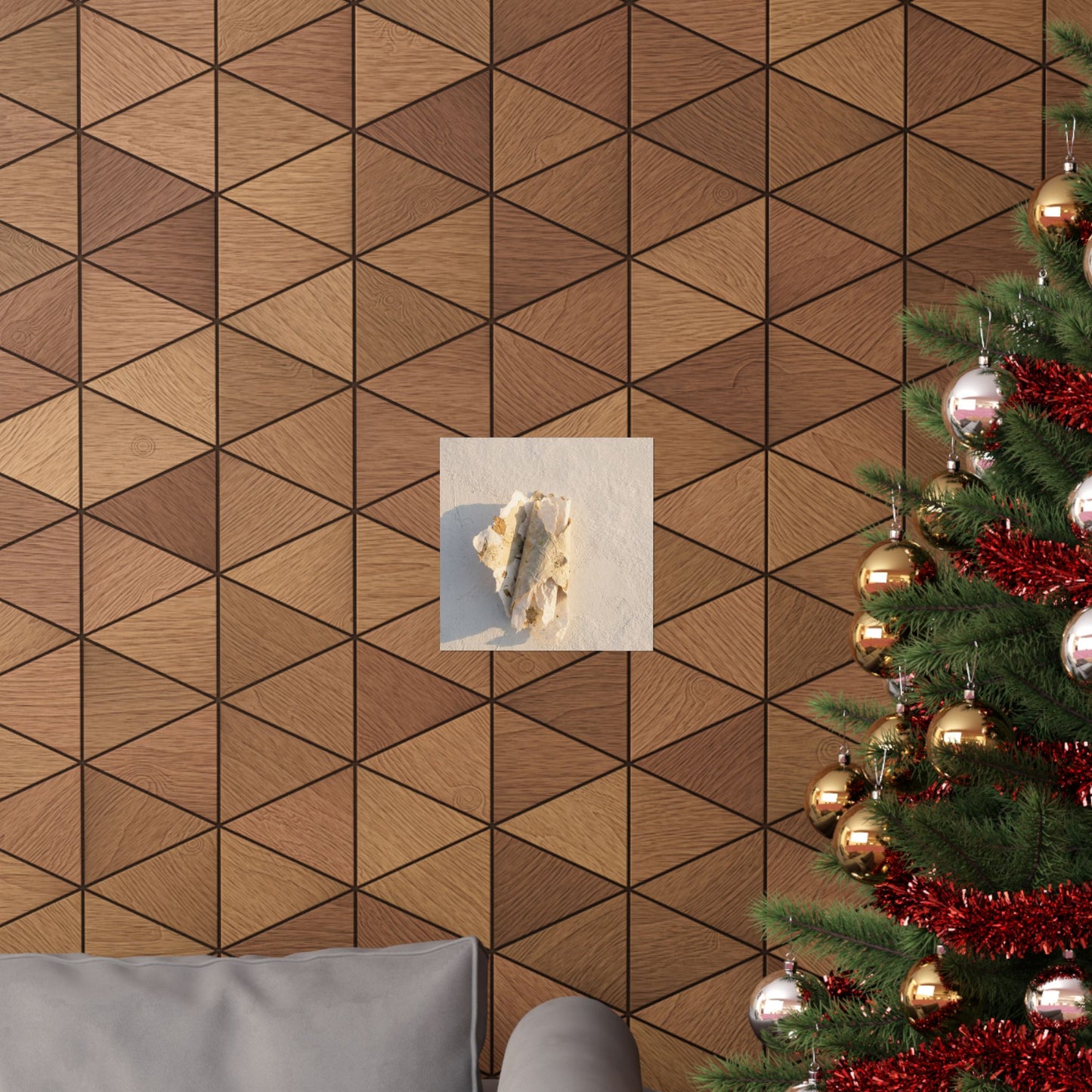 Paper Fold Texture Wall Art Print | Cozy Japandi Art