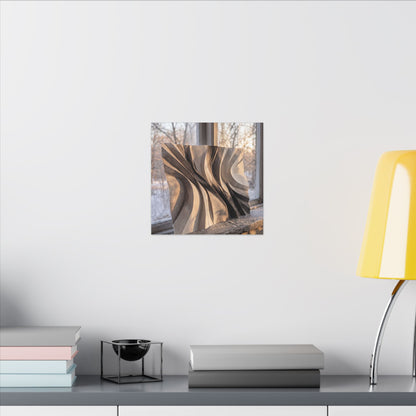 Mono No Aware Paper Fold Canvas Art - Japandi Minimal Line