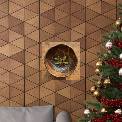 Golden Hour Ceramic Bowl Wall Art Print - Kintsugi Datsuzoku