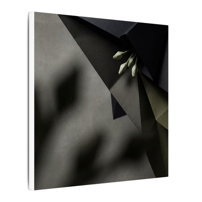 Paper Fold Moody Minimal Canvas Art | Luxurious Dark Japandi Art